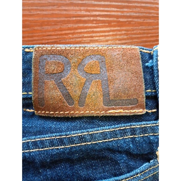 RRL Double RL Japanese Selvedge Jeans 38x32 Rinse Redline Slim Bootcut Buttonfly - Picture 8 of 12